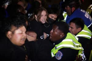 VIOLENCE ERUPTS! Capitol Police Condemn Anti-Israel Protest at DNC HQ, 'Not Peaceful' [Watch]